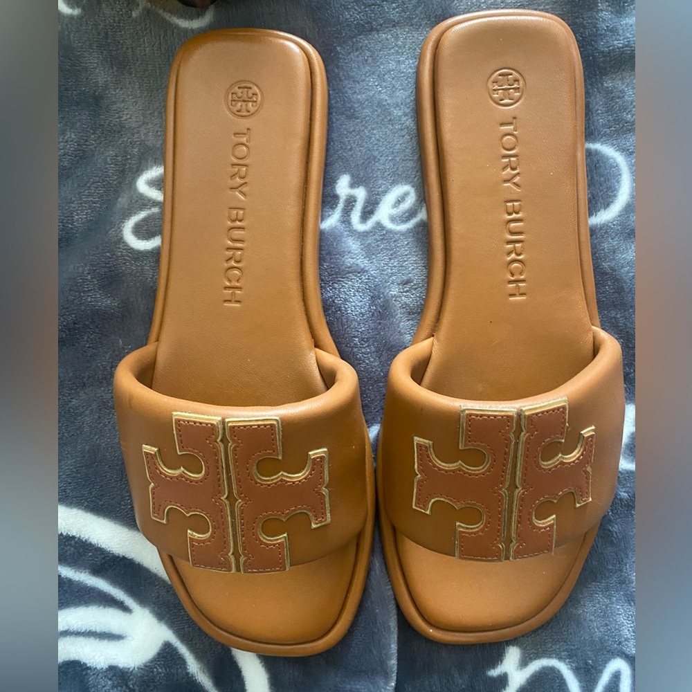 PreLoved Tory Burch Slides Size 8 1/2